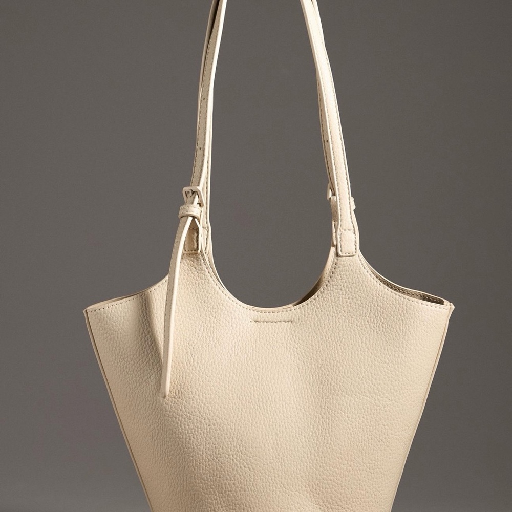 Anthropologie Cream Shoulder Bag